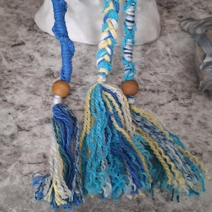 Coastal vibes hair wrap combo. 3 wraps in one!