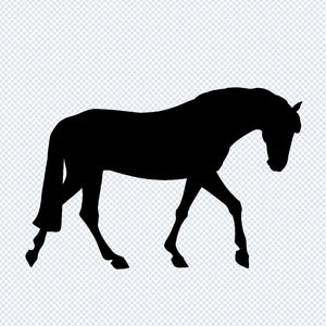 Clipart Silhouette Cheval Marche