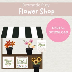 Flower Shop Dramatic Play, Pretend Play
