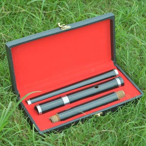 Traditional Irish rose wood Black D flute with tuning slide 4 part size 26” wooden musical instruments handmade flute With Free Hard Case