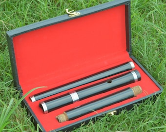 Traditional Irish rose wood Black D flute with tuning slide 4 part size 26” wooden musical instruments handmade flute With Free Hard Case