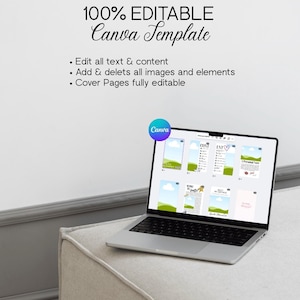 Sjabloon voor een moedermagazine, gepersonaliseerd cadeau voor mama, bewerkbaar Canva-magazine, cadeau voor Moederdag, verjaardag en Kerstmis, aandenken aan het gezin afbeelding 11