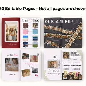 Sjabloon voor een moedermagazine, gepersonaliseerd cadeau voor mama, bewerkbaar Canva-magazine, cadeau voor Moederdag, verjaardag en Kerstmis, aandenken aan het gezin afbeelding 2