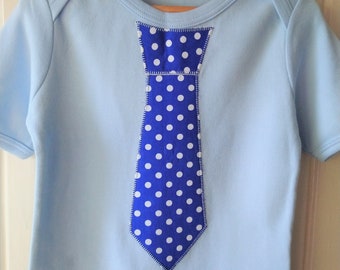 Organic Blue Smart Tie Top