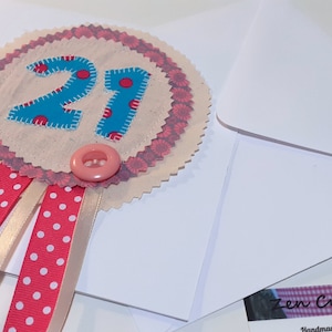 21st Birthday Card Badge
