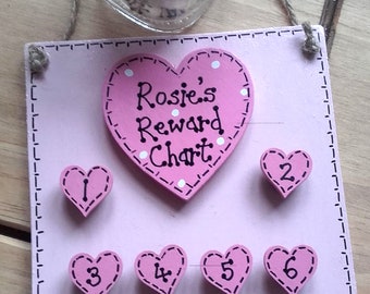 Reward Chart Personalised Heart