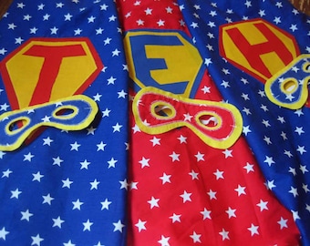 Superhero Cape & Mask Set Personalised