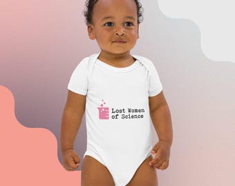 Lost Women of Science organic cotton baby bodysuit