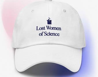 Lost Women of Science logo cap in pastel