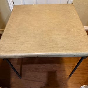 ビンテージ　折りたたみ式金属テーブル Vintage metal folding table - Etsy 日本