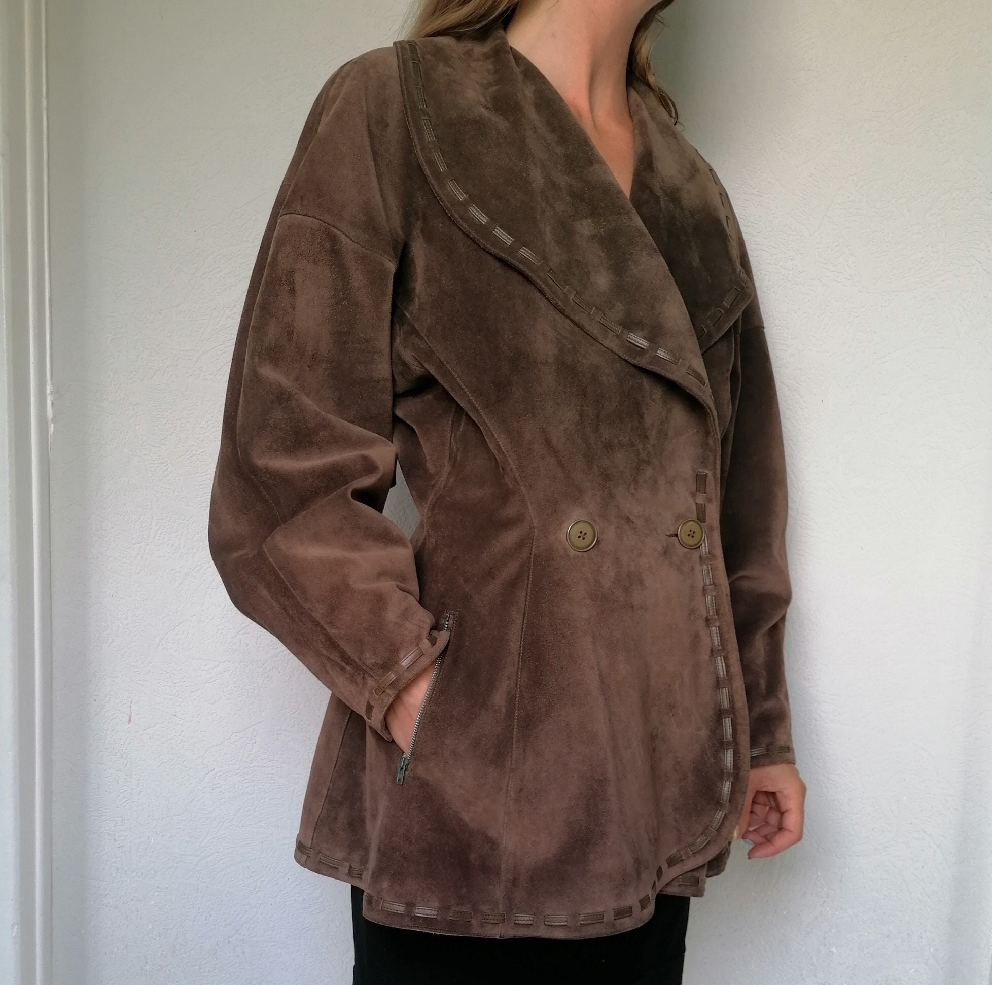 Vintage Suede Jacket - Etsy