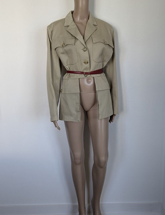 ALAÏA Spring/summer 1990 Safari Jacket Runway Jacket - Etsy ALAÏA Spring/summer 1990 Safari Jacket Runway Jacket - Etsy