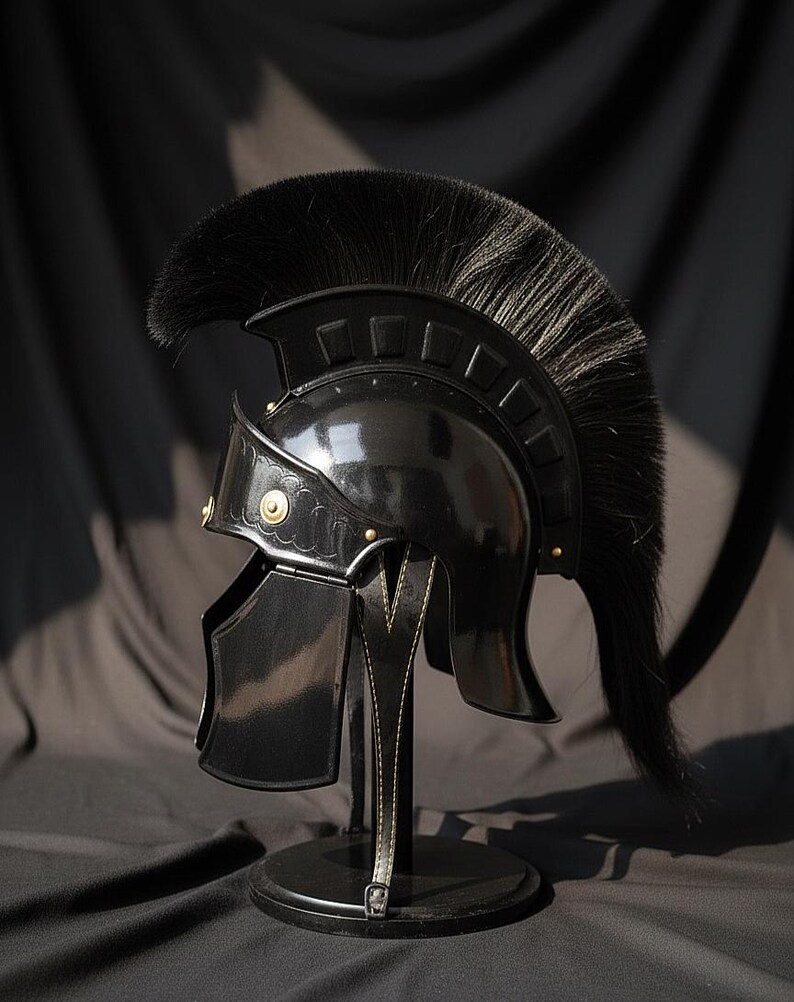 Personalized Wearable Roman Helmet Replica: 18 Gauge Steel Spartan Gladiator Armor image 4