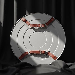 Personalized Captain Canada Shield Replica: Handcrafted Steel & Leather Cosplay Prop image 5