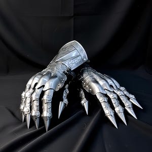 Personalized Medieval Dragon Claw Gauntlets: Viking Gothic Armor, Cosplay LARP image 1