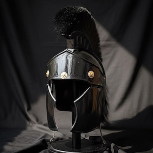 Personalized Wearable Roman Helmet Replica: 18 Gauge Steel Spartan Gladiator Armor image 5