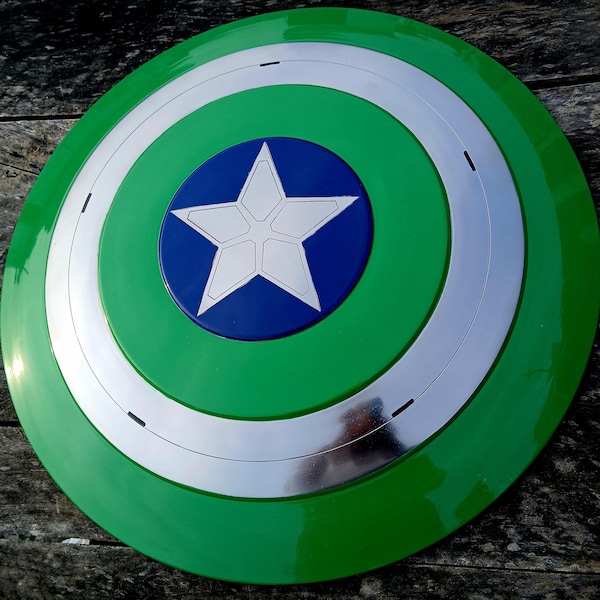 Personlig Captain America Shield metallreplika: Superhjälte väggkonst, Cosplay-rekvisita