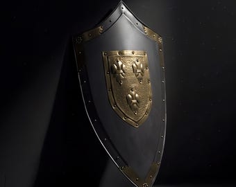 Gepersonaliseerd Spartaans leeuwenschild: 24" metalen pantserreplica voor LARP/Cosplay