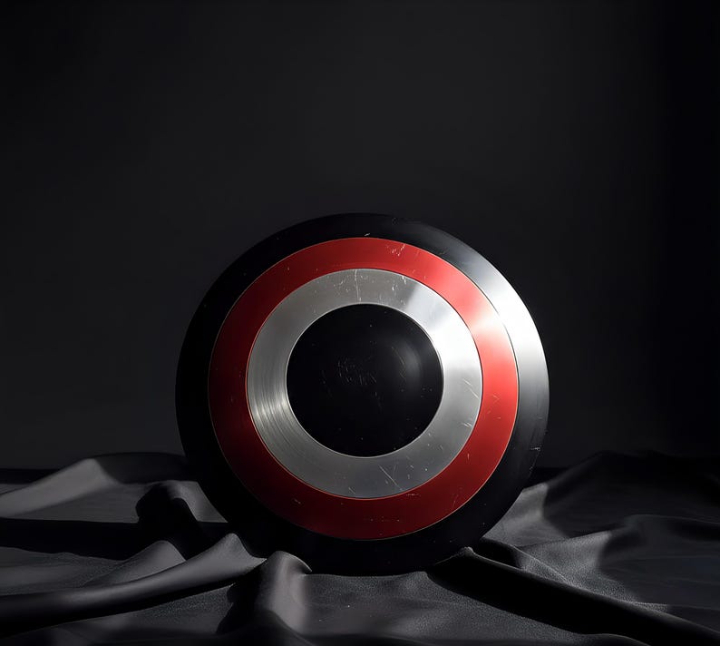Personalized Captain America Shield Replica | Steel, Cosplay, LARP & Display image 2