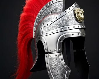 Personalized Viking Helmet with Chainmail: Medieval Norse Armor, Cosplay LARP