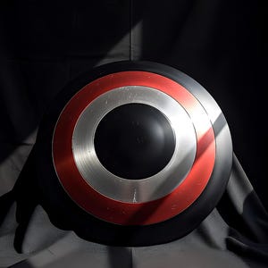 Personalized Captain America Shield Replica | Steel, Cosplay, LARP & Display image 1