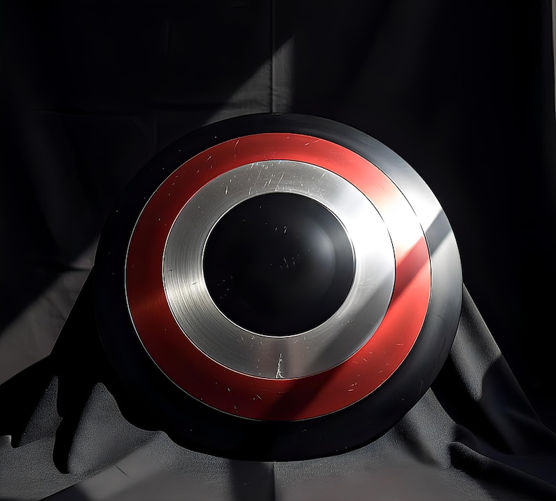 Personalized Captain America Shield Replica | Steel, Cosplay, LARP & Display image 1