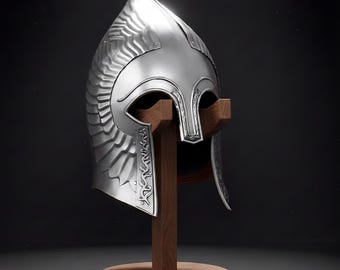 Personalized Handmade Spartan Helmet Replica: Medieval Greek Corinthian Armor, LARP Costume