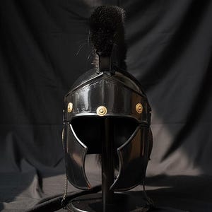 Personalized Wearable Roman Helmet Replica: 18 Gauge Steel Spartan Gladiator Armor image 3
