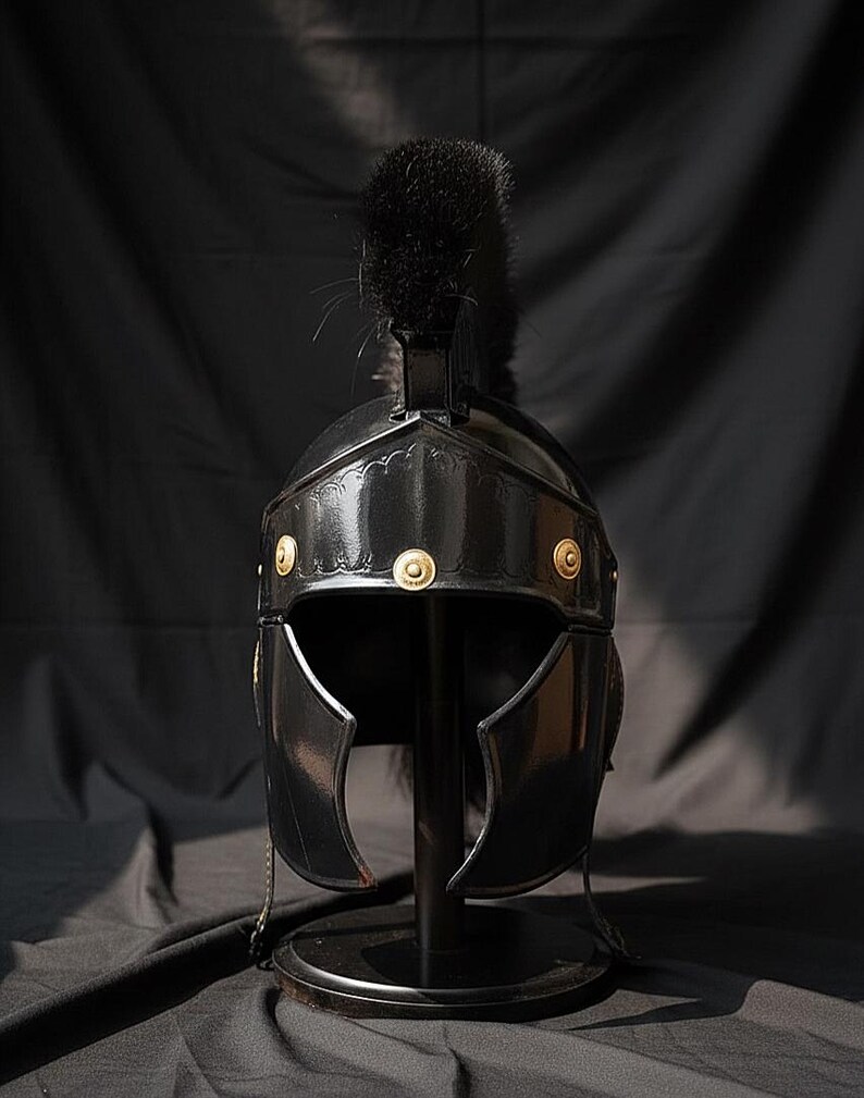 Personalized Wearable Roman Helmet Replica: 18 Gauge Steel Spartan Gladiator Armor image 3