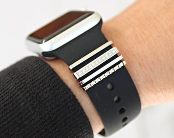 Stackable Jewelry for Apple Watch Bands SILVER