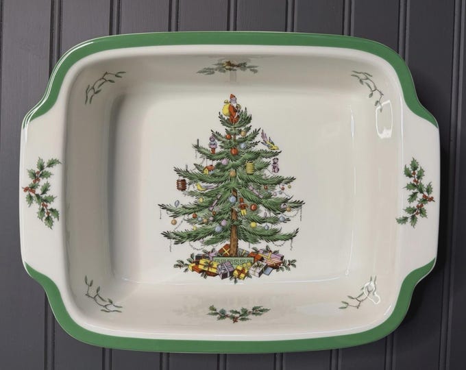 pode Christmas Tree Small Lasagna Baker – Oven to Table – With Box