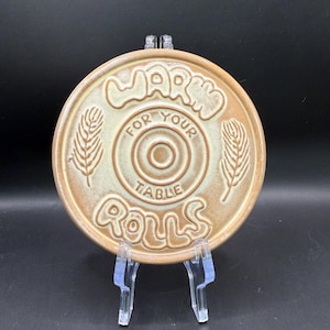 Vintage Frankoma Bread Warmer Tile | USA Pottery Trivet