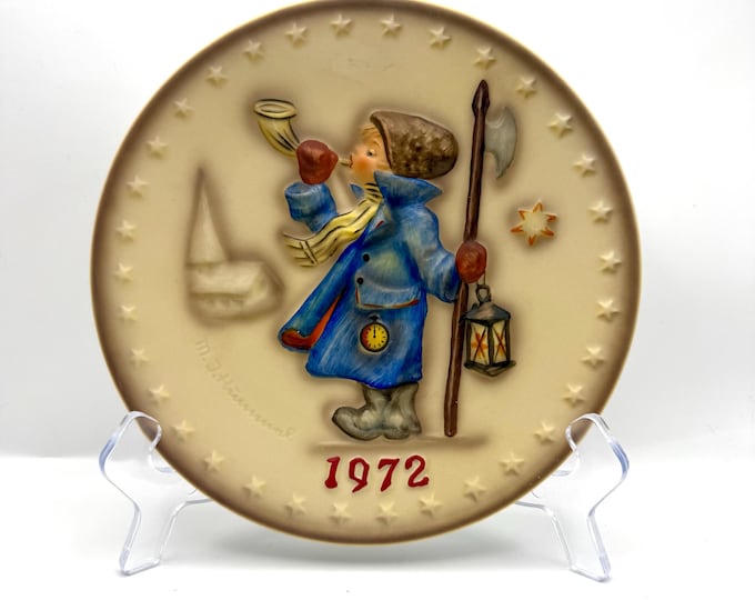 1972 Goebel M.I. Hummel Annual Plate 2nd Edition Germany Collectible Wall Plate