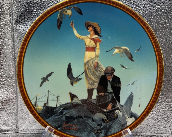 Norman Rockwell Collector Plate – Sentimental Shores