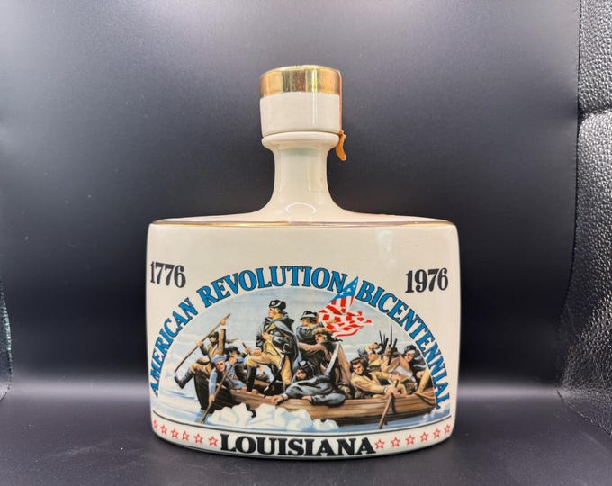 1976 Bicentennial Decanter, Early Times Distillery, Louisiana, Patriotic Whiskey Bottle