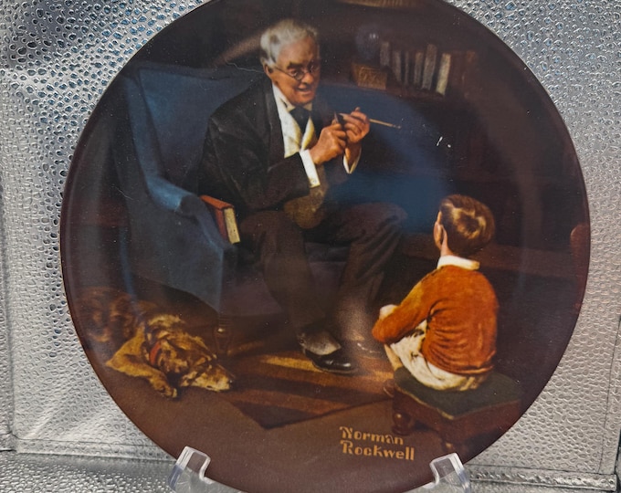 Norman Rockwell Collector Plate – “The Tycoon” Limited Edition Knowles Heritage Collection