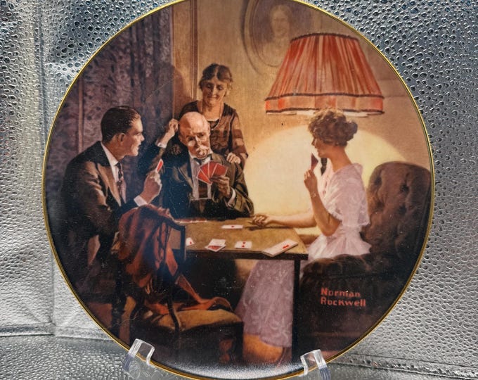 Norman Rockwell Collector Plate – “This is the Room That Light Made” Knowles Light Campaign Series