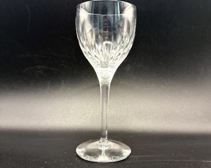 Rogaska Crystal Cordial Glass 5.25” | Single Replacement Stem | Signed Vintage Liqueur | Vertical Cut Fan Pattern | One Spare Glass