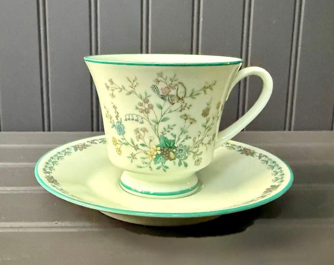 Vintage Noritake Paradise Teacup and Saucer – 1960s Floral China – Japan
