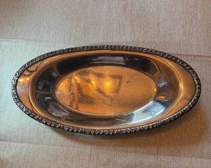 Vintage Henley Community Silver Plate Oval Serving Tray