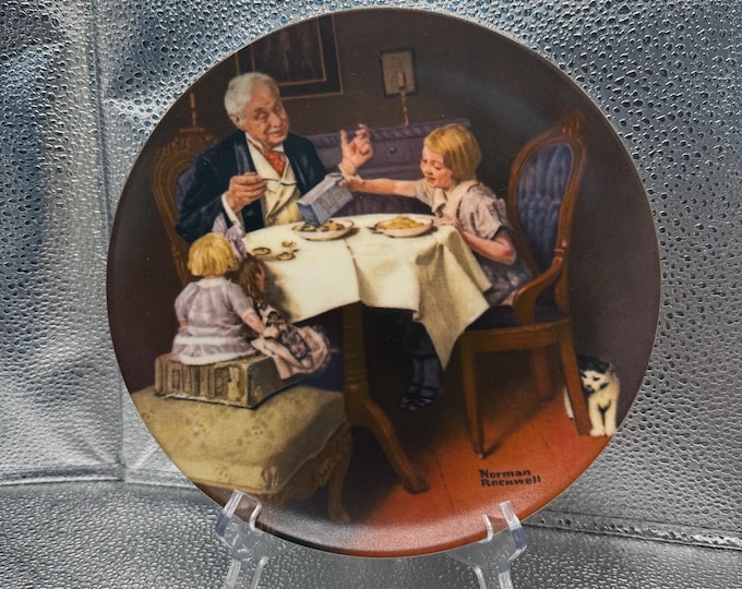 Norman Rockwell Collector Plate – “The Gourmet” 1985 Knowles Heritage Collection