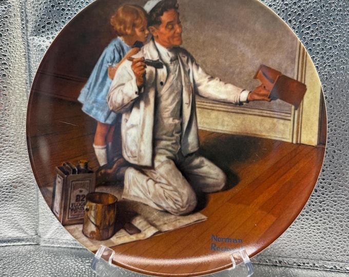 Norman Rockwell Collector Plate – “The Painter” 1983 Knowles Heritage Collection