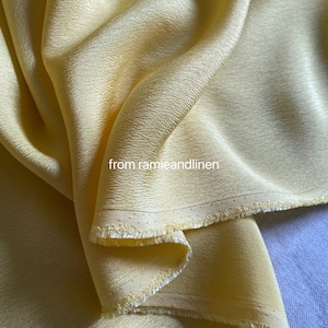 silk fabric, solid color, 22-23 momme heavy silk crepe fabric, half yard by 43&quot; wide