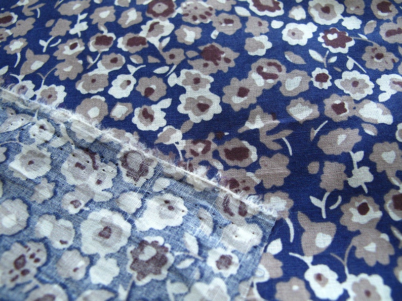 Floral Print 100 Cotton Muslin Fabric Half Yard by 56 Etsy