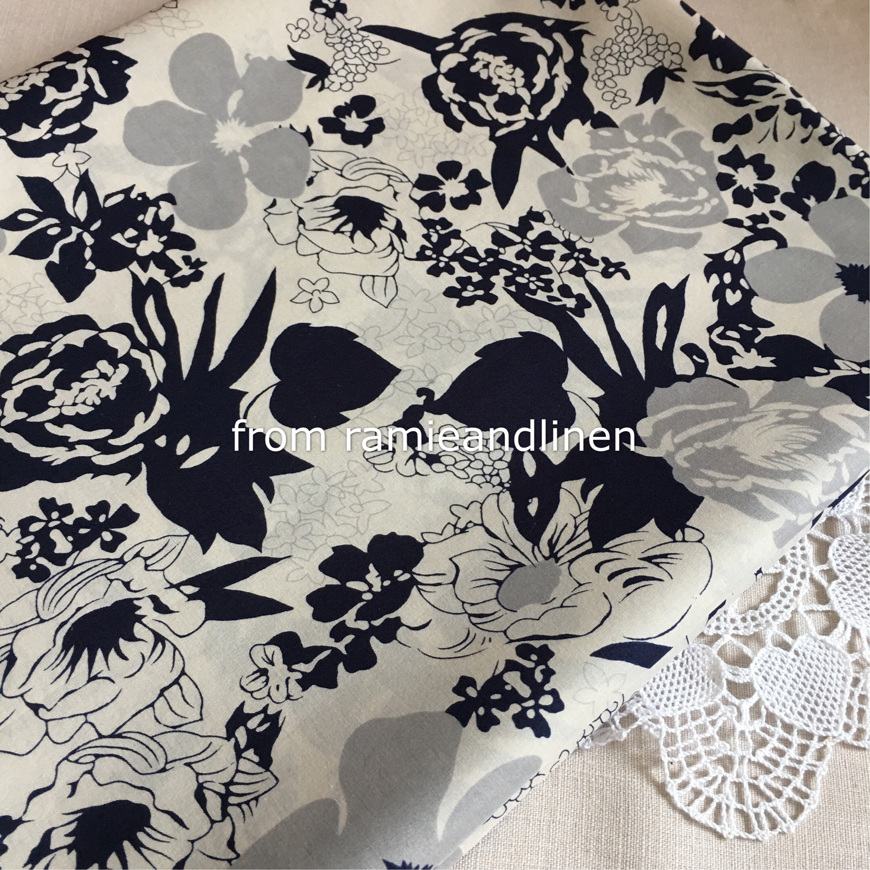 fine cotton fabric floral print cotton fabric one yard by Etsy