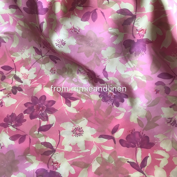 Printed pure silk dress material hotsell