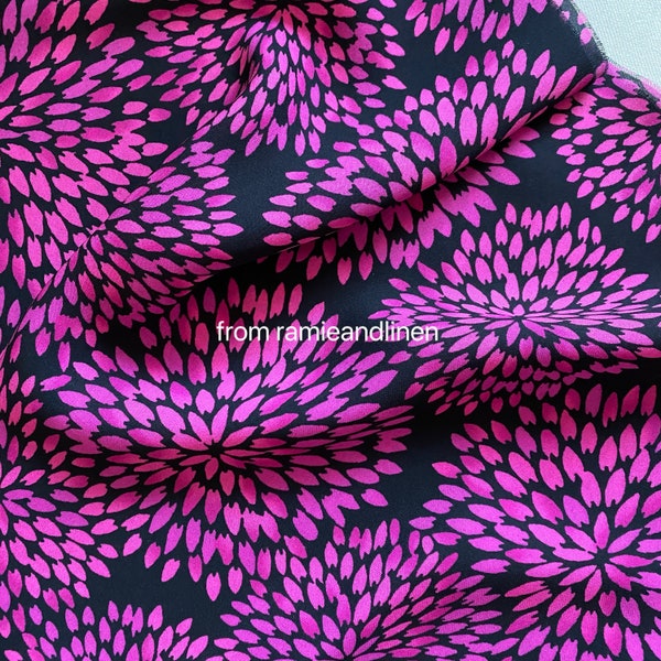 silk fabric, 20m/m floral print silk Jianhong Crepe fabric, half yard by 43" wide