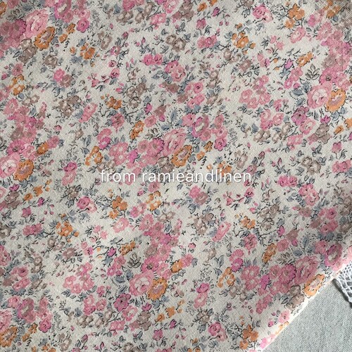 Japanese Fabric Floral Print Fine Cotton Fabric Half Yard by | Etsy