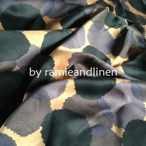 silk fabric, gambiered Canton silk, gambiered Canton gauze, Chinese traditional silk, mud silk, polka dots print, half yard by 44&quot; wide