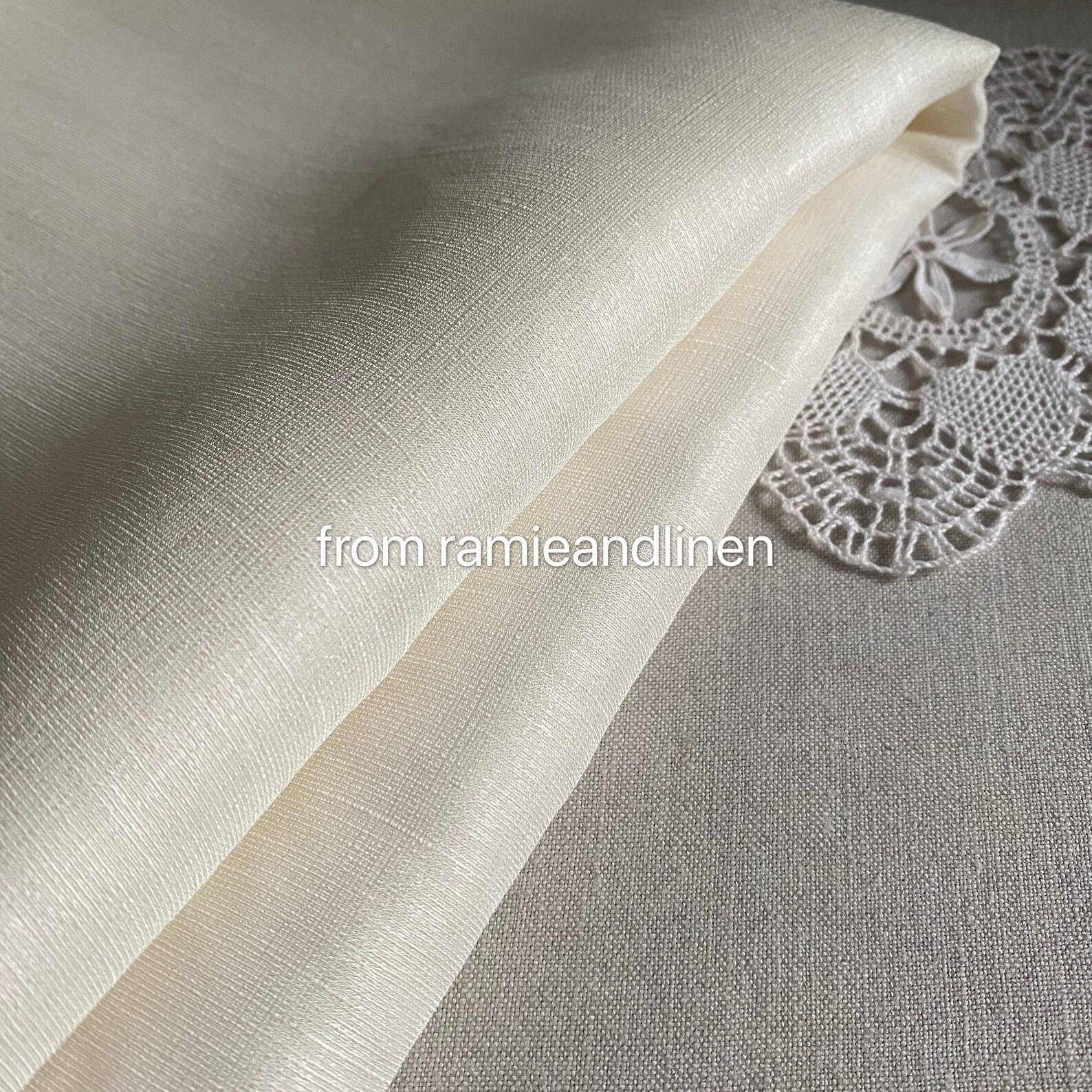 Silk fabric silk linen blend fabric solid color good for Etsy